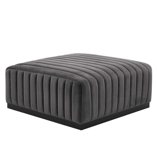 Conjure Channel Tufted Performance Velvet Ottoman By Modway - EEI-5500 | Ottomans - 3