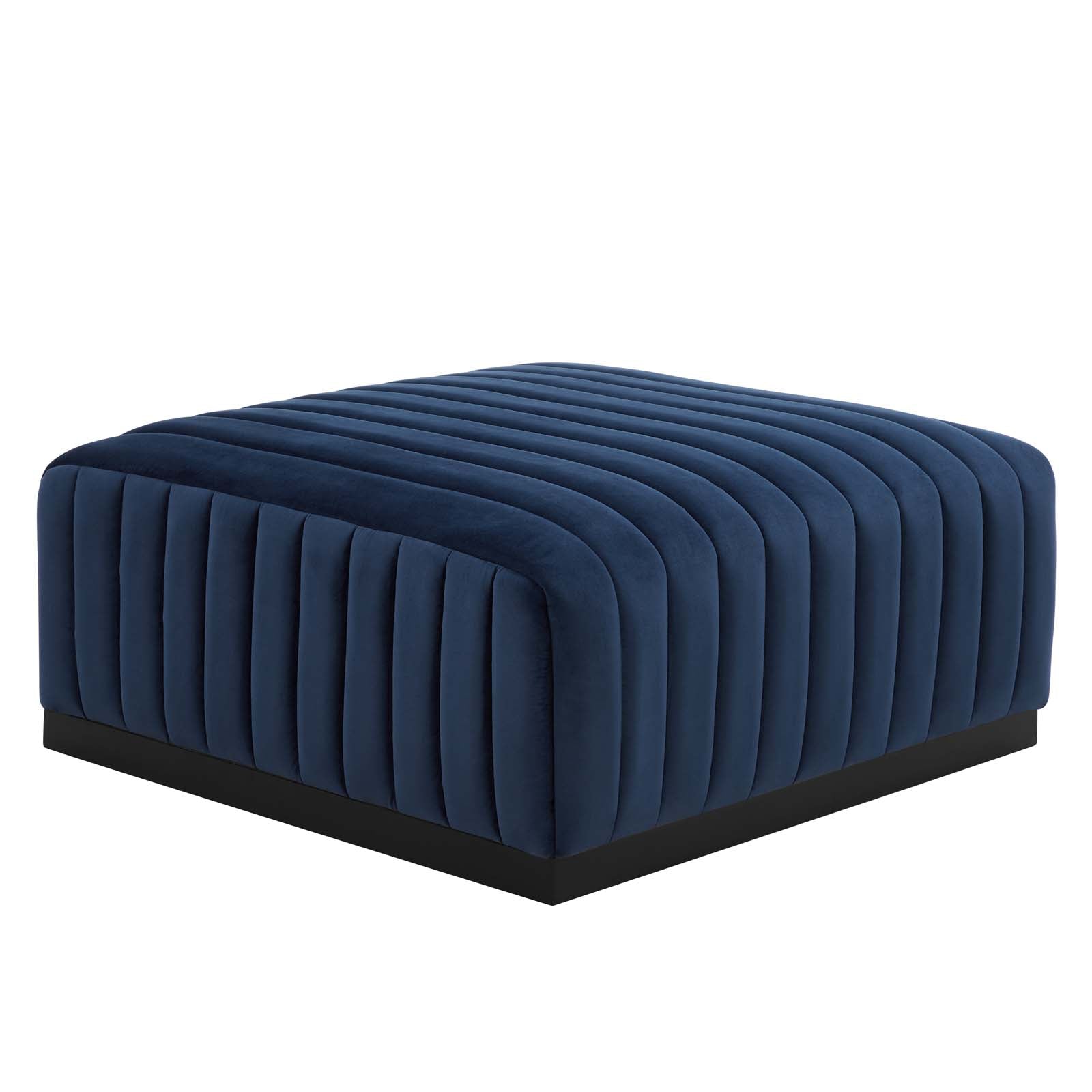 Conjure Channel Tufted Performance Velvet Ottoman By Modway - EEI-5500 | Ottomans - 4