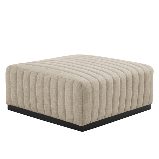 Conjure Channel Tufted Upholstered Fabric Ottoman By Modway - EEI-5501 | Ottomans