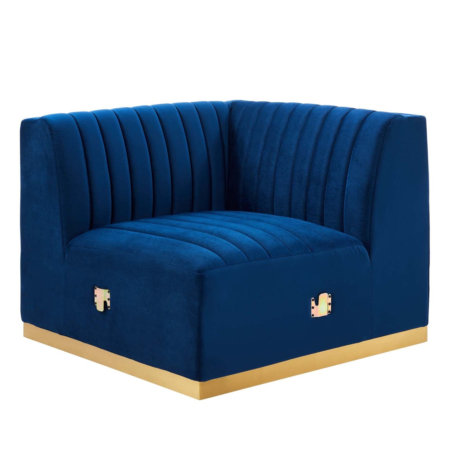 Conjure Channel Tufted Performance Velvet Right Corner Chair By Modway - EEI-5506 | Armchairs - 4