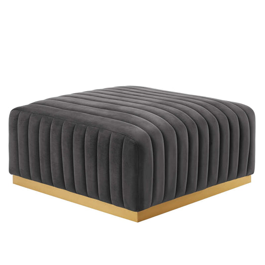 Conjure Channel Tufted Performance Velvet Ottoman By Modway - EEI-5507 | Ottomans - 3