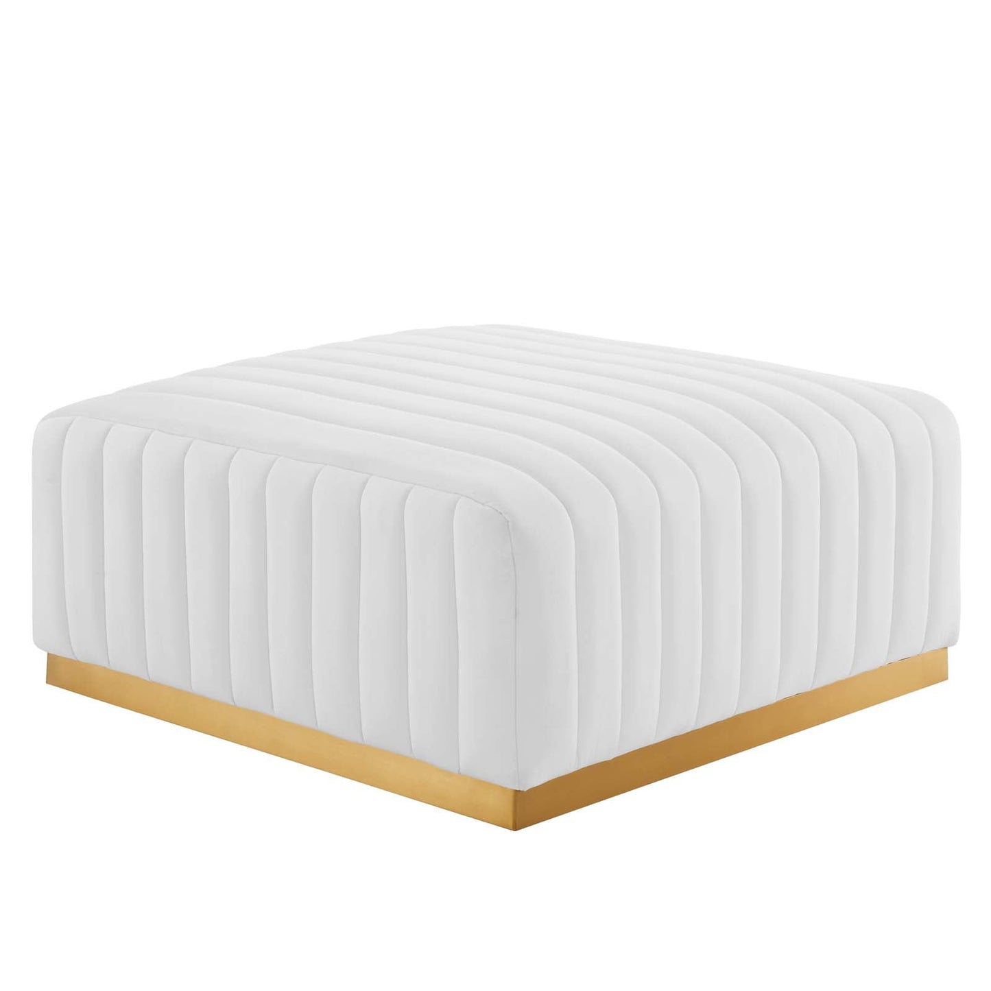 Conjure Channel Tufted Performance Velvet Ottoman By Modway - EEI-5507 | Ottomans - 5