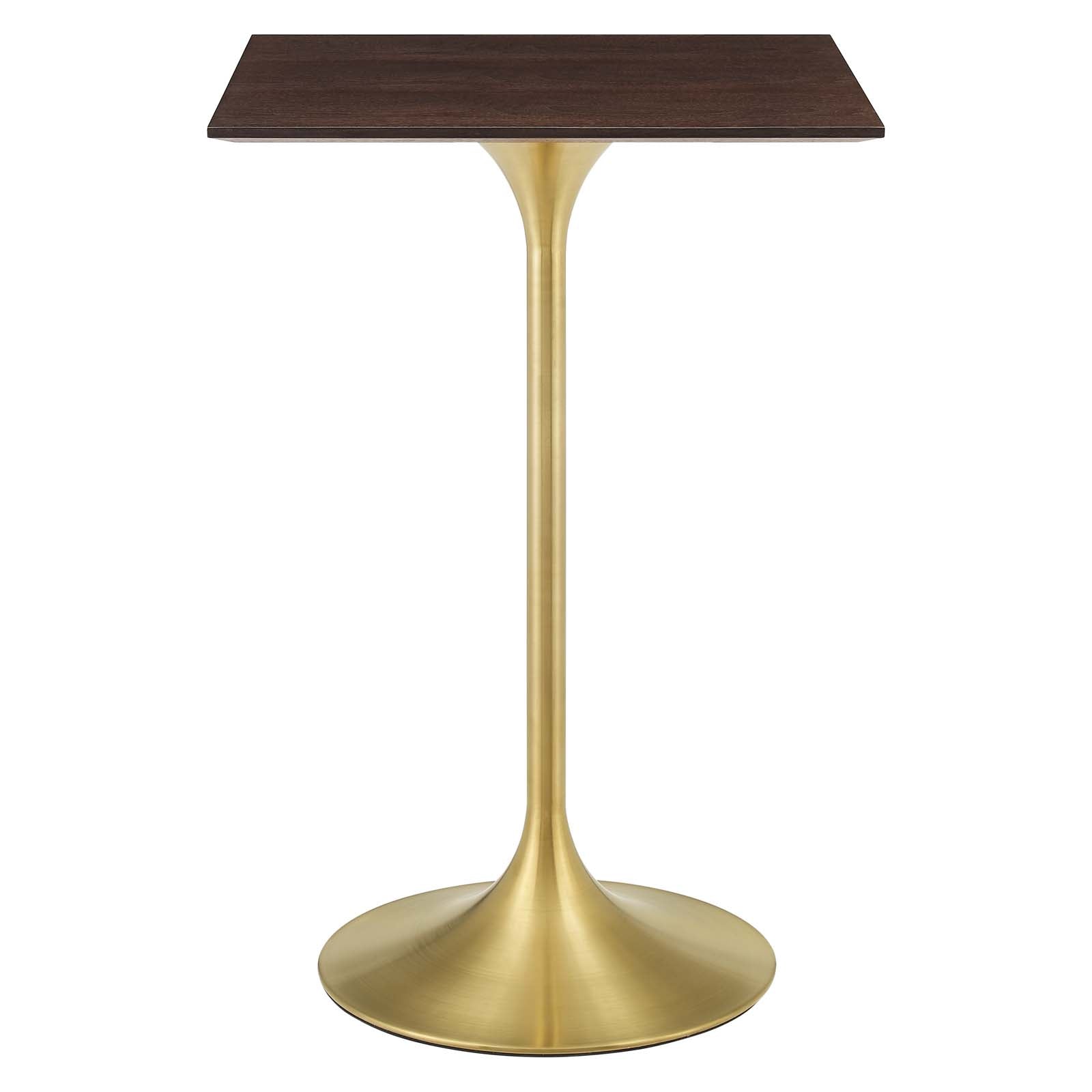Modway Lippa 28" Square Wood Bar Table | Dining Tables | Modishstore