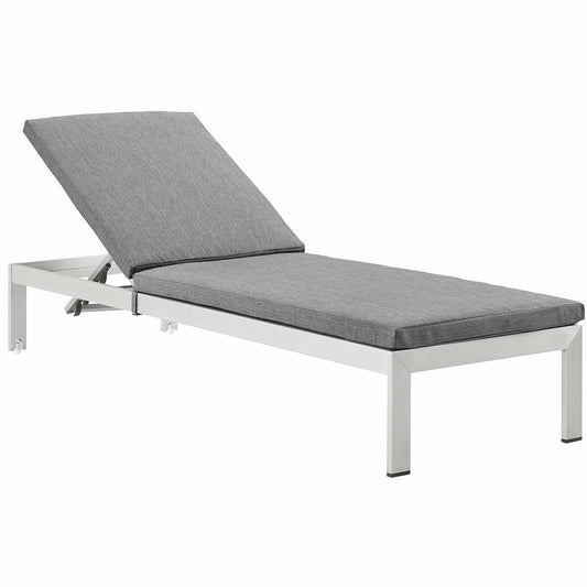 Shore Outdoor Patio Aluminum Chaise with Cushions By Modway | Outdoor Recliners & Lounge Chairs | Modishstore-2