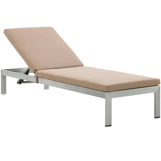 Shore Outdoor Patio Aluminum Chaise with Cushions By Modway | Outdoor Recliners & Lounge Chairs | Modishstore-3