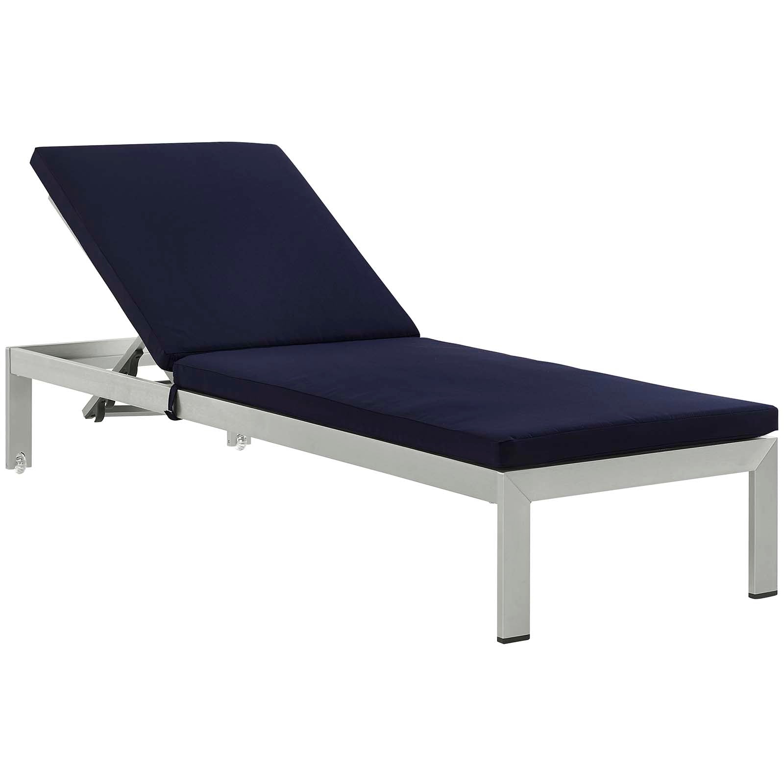 Shore Outdoor Patio Aluminum Chaise with Cushions By Modway | Outdoor Recliners & Lounge Chairs | Modishstore-4