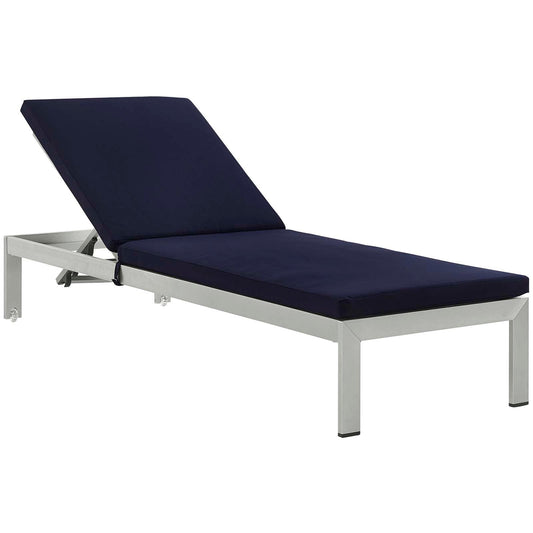 Shore Outdoor Patio Aluminum Chaise with Cushions By Modway | Outdoor Recliners & Lounge Chairs | Modishstore-4