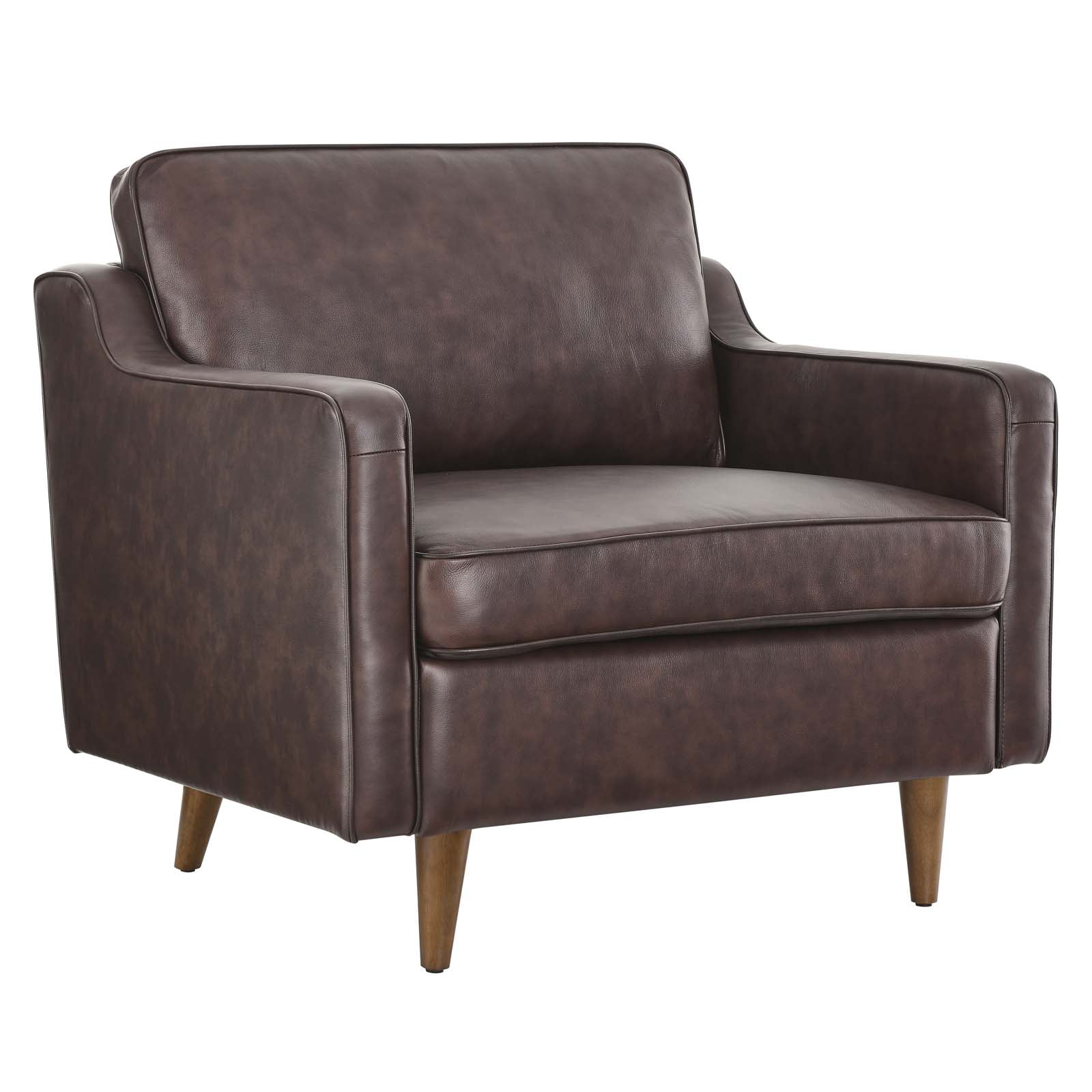 Impart Genuine Leather Armchair By Modway | Armchairs