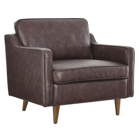 Impart Genuine Leather Armchair By Modway | Armchairs