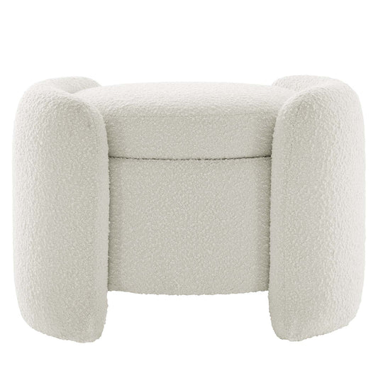 Modway Nebula Boucle Upholstered Upholstered Ottoman | Ottomans | Modishstore
