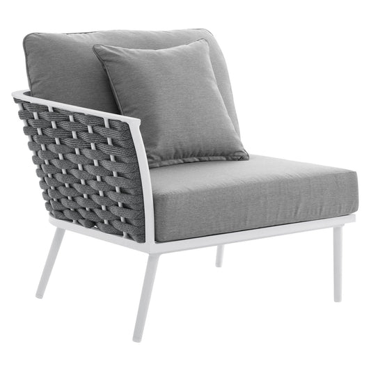 Stance Outdoor Patio Aluminum Left-Facing Armchair By Modway | Outdoor Chairs | Modishstore