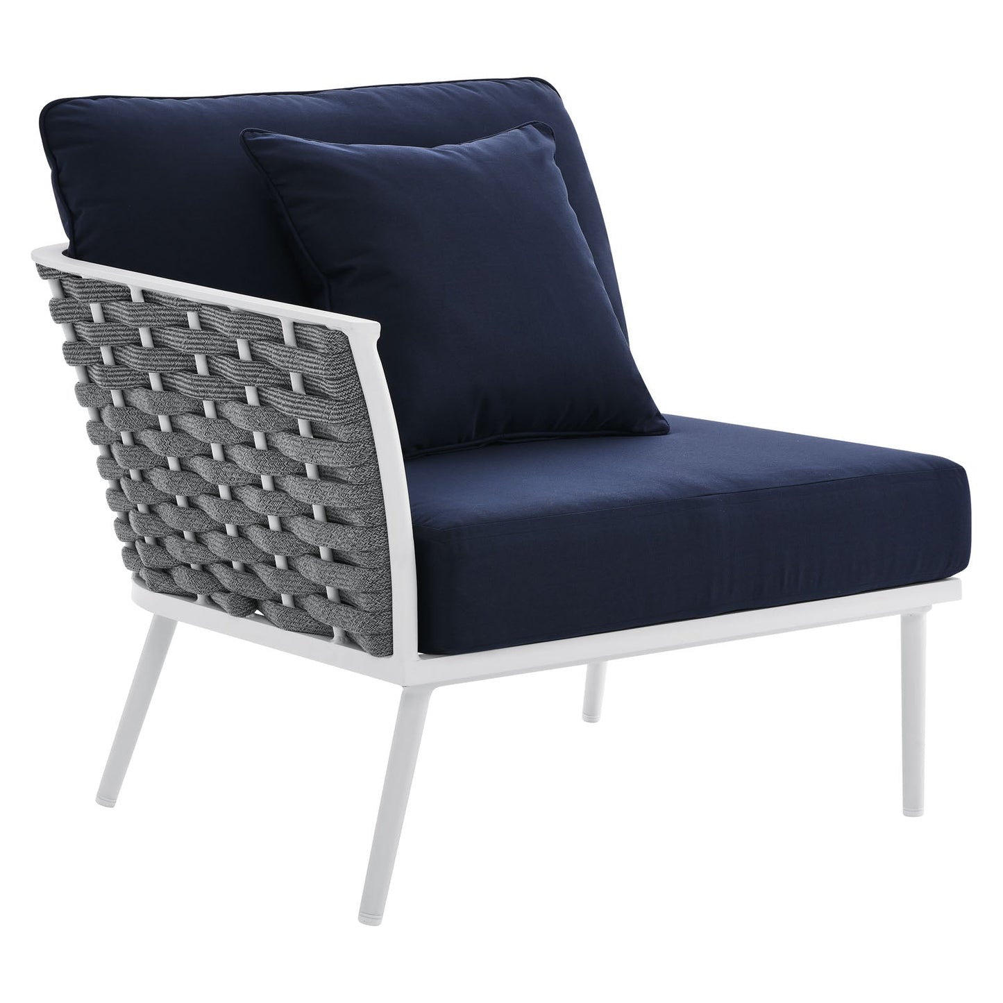 Stance Outdoor Patio Aluminum Left-Facing Armchair By Modway | Outdoor Chairs | Modishstore-2