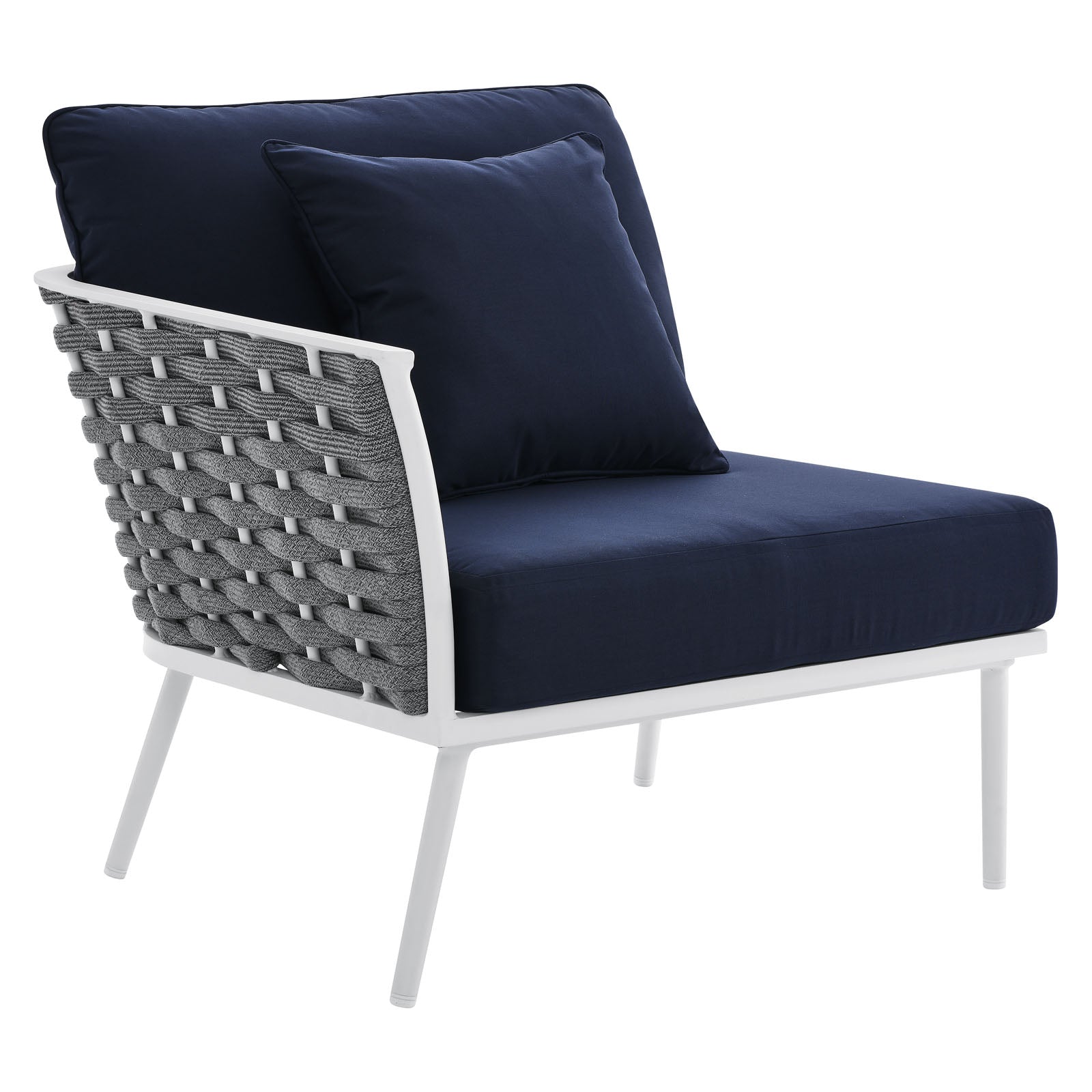 Stance Outdoor Patio Aluminum Left-Facing Armchair By Modway | Outdoor Chairs | Modishstore-2