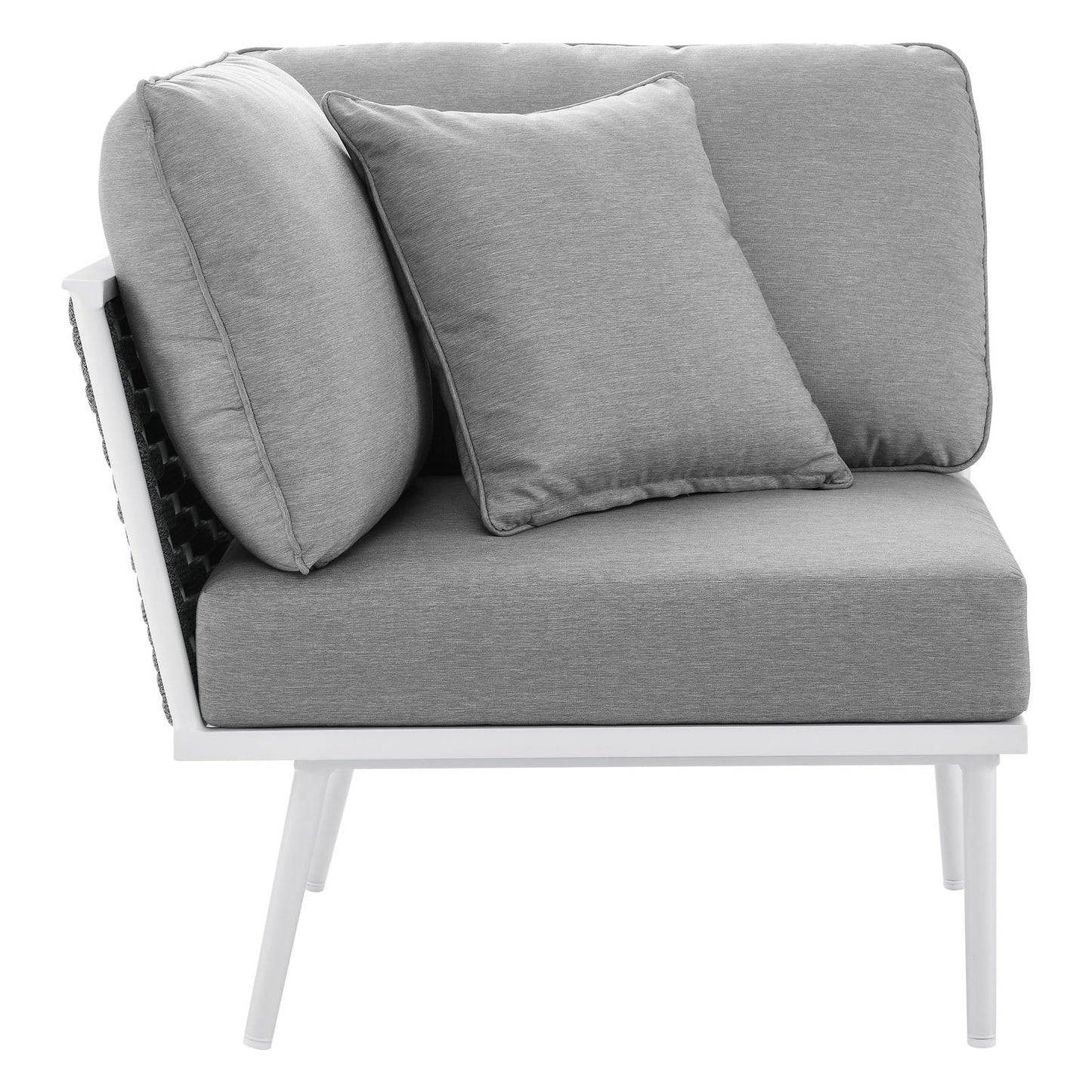 Stance Outdoor Patio Aluminum Corner Chair By Modway | Outdoor Chairs | Modishstore