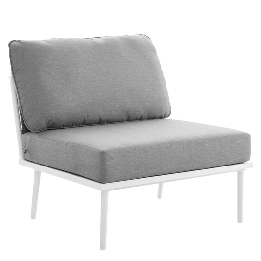 Stance Outdoor Patio Aluminum Armless Chair By Modway | Outdoor Chairs | Modishstore