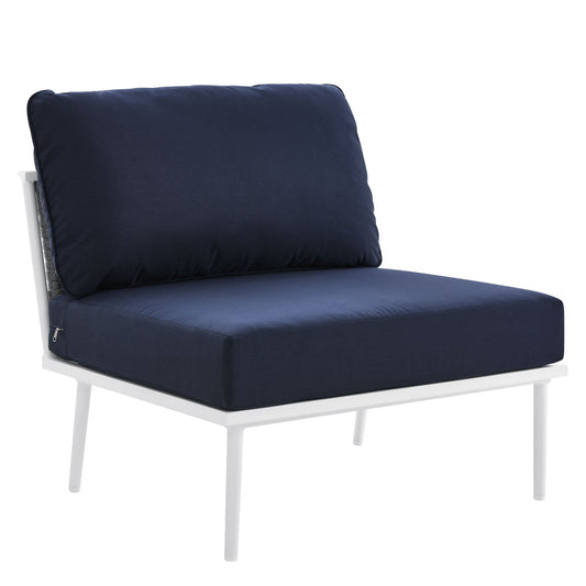 Stance Outdoor Patio Aluminum Armless Chair By Modway | Outdoor Chairs | Modishstore-2