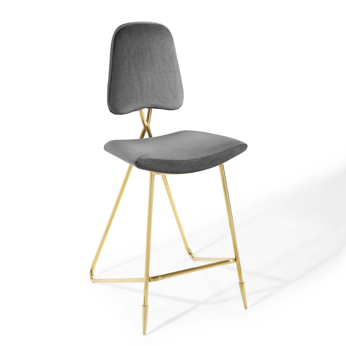 Ponder Bar Stool Performance Velvet Set of 2 By Modway | Bar Stools | Modishstore