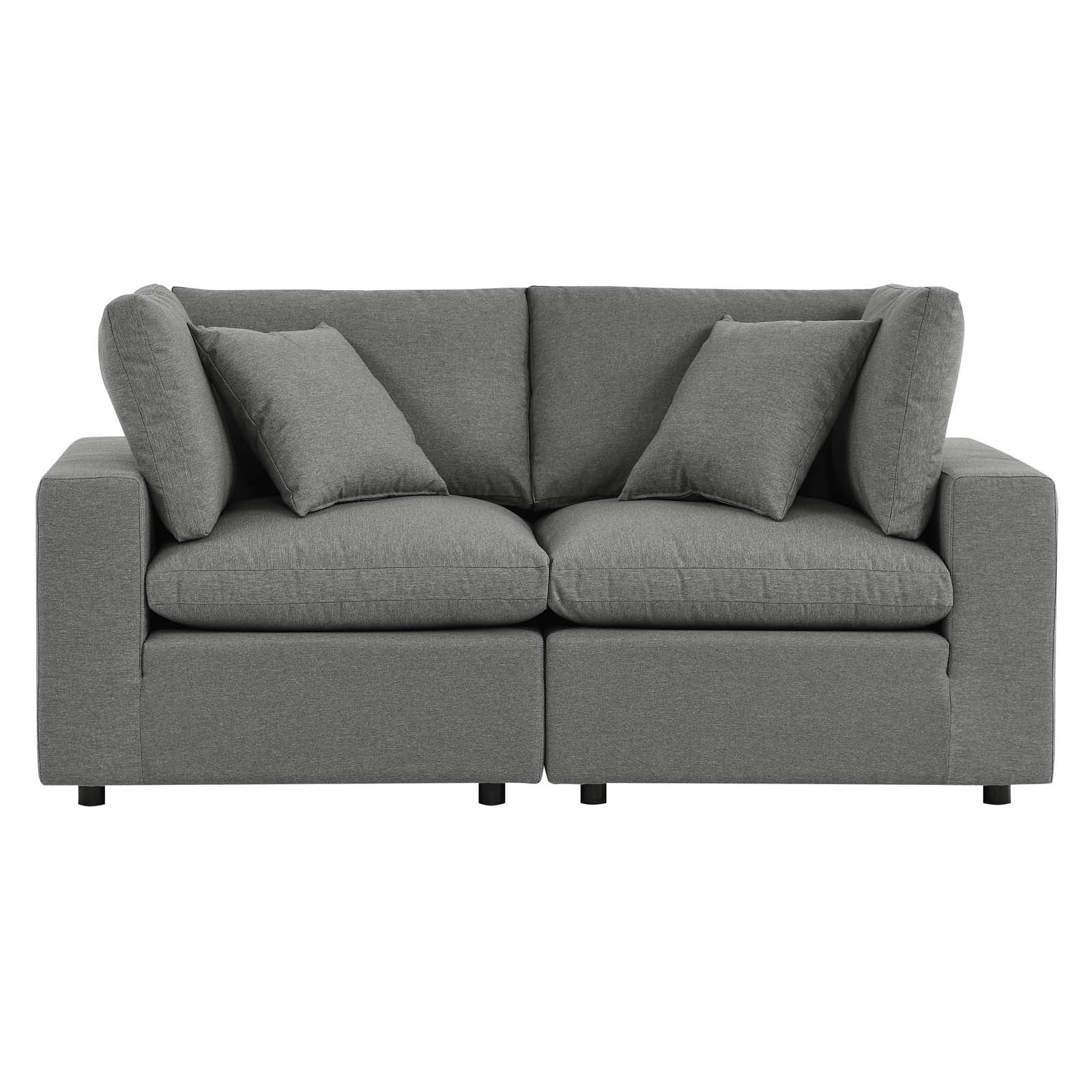 Modway Commix Overstuffed Outdoor Patio Loveseat | Outdoor Sofas, Loveseats & Sectionals
