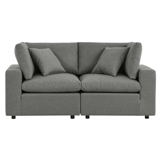 Modway Commix Overstuffed Outdoor Patio Loveseat | Outdoor Sofas, Loveseats & Sectionals