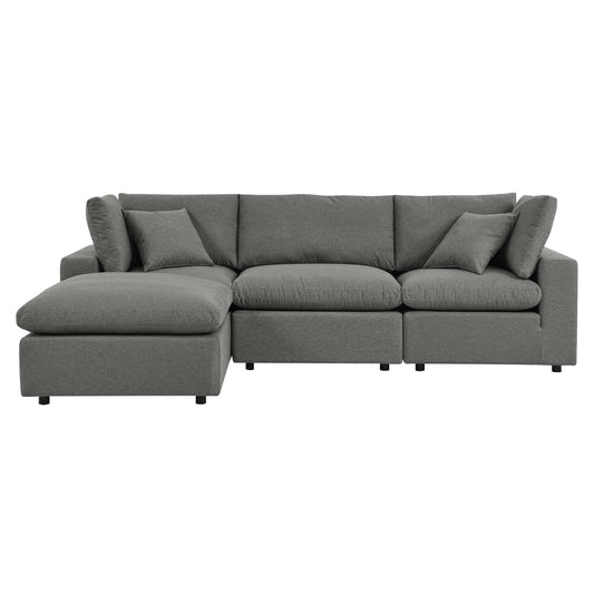 Modway Commix 4-Piece Outdoor Patio Sectional Sofa | Outdoor Sofas, Loveseats & Sectionals