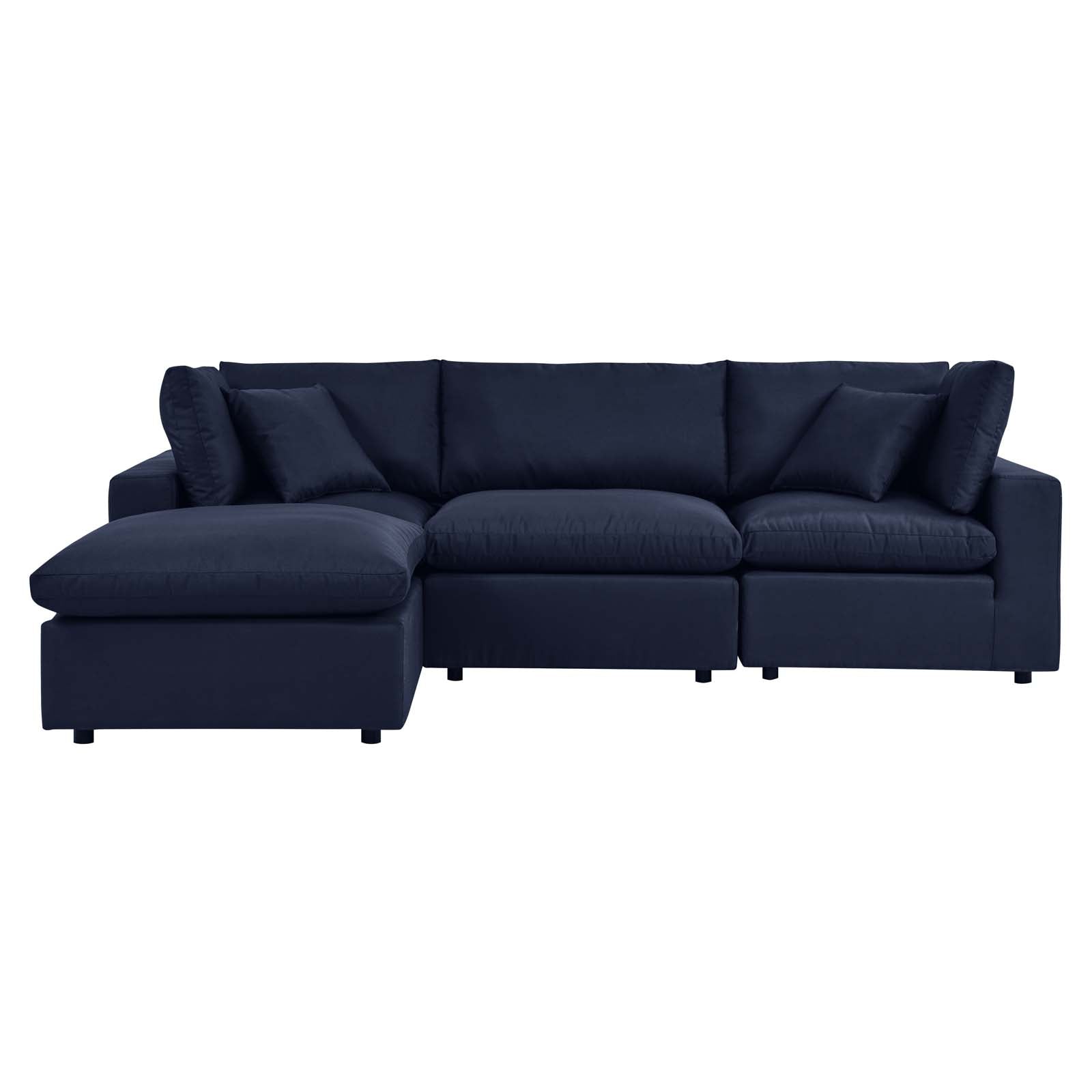 Modway Commix 4-Piece Outdoor Patio Sectional Sofa | Outdoor Sofas, Loveseats & Sectionals | 