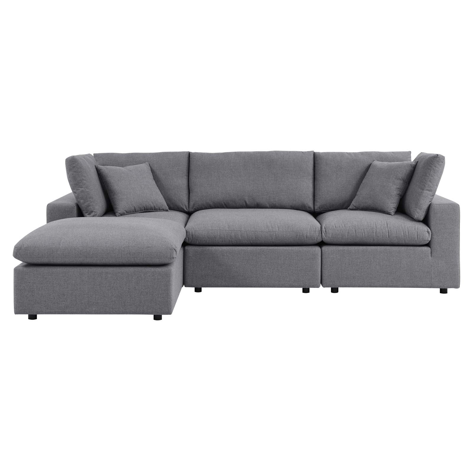 Modway Commix 4-Piece Sunbrella® Outdoor Patio Sectional Sofa | Outdoor Sofas, Loveseats & Sectionals | 