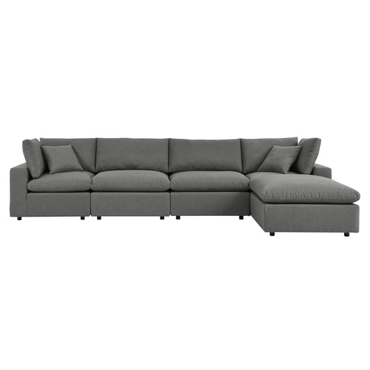 Modway Commix 5-Piece Outdoor Patio Sectional Sofa | Outdoor Sofas, Loveseats & Sectionals