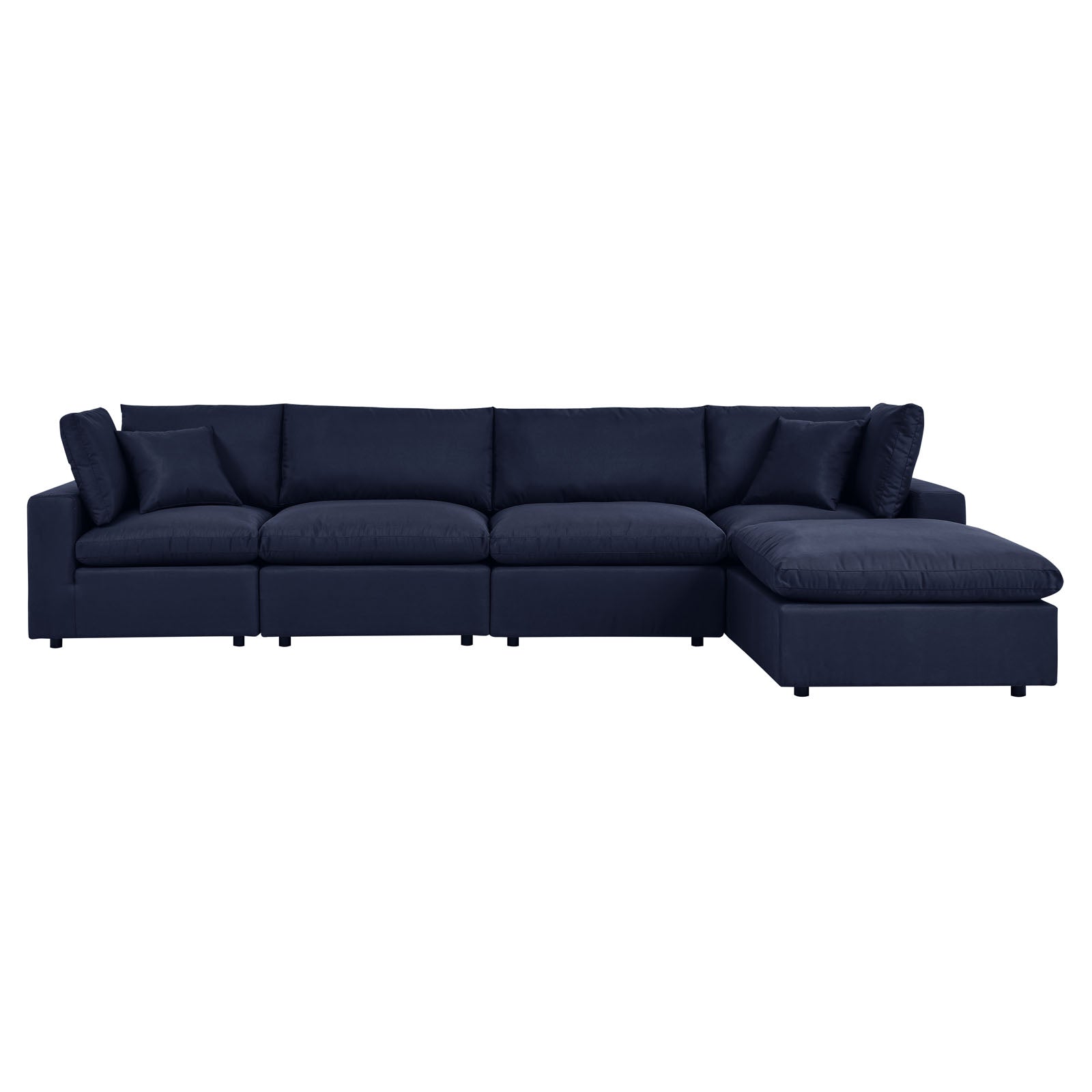 Modway Commix 5-Piece Outdoor Patio Sectional Sofa | Outdoor Sofas, Loveseats & Sectionals | 