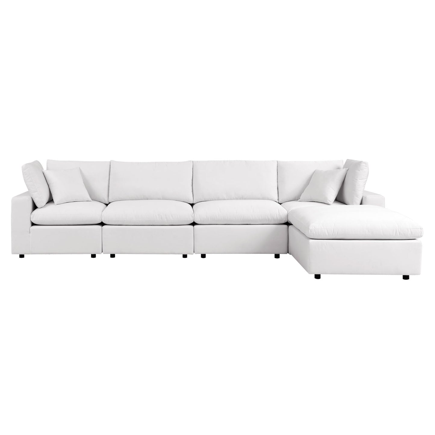 Modway Commix 5-Piece Outdoor Patio Sectional Sofa | Outdoor Sofas, Loveseats & Sectionals | 