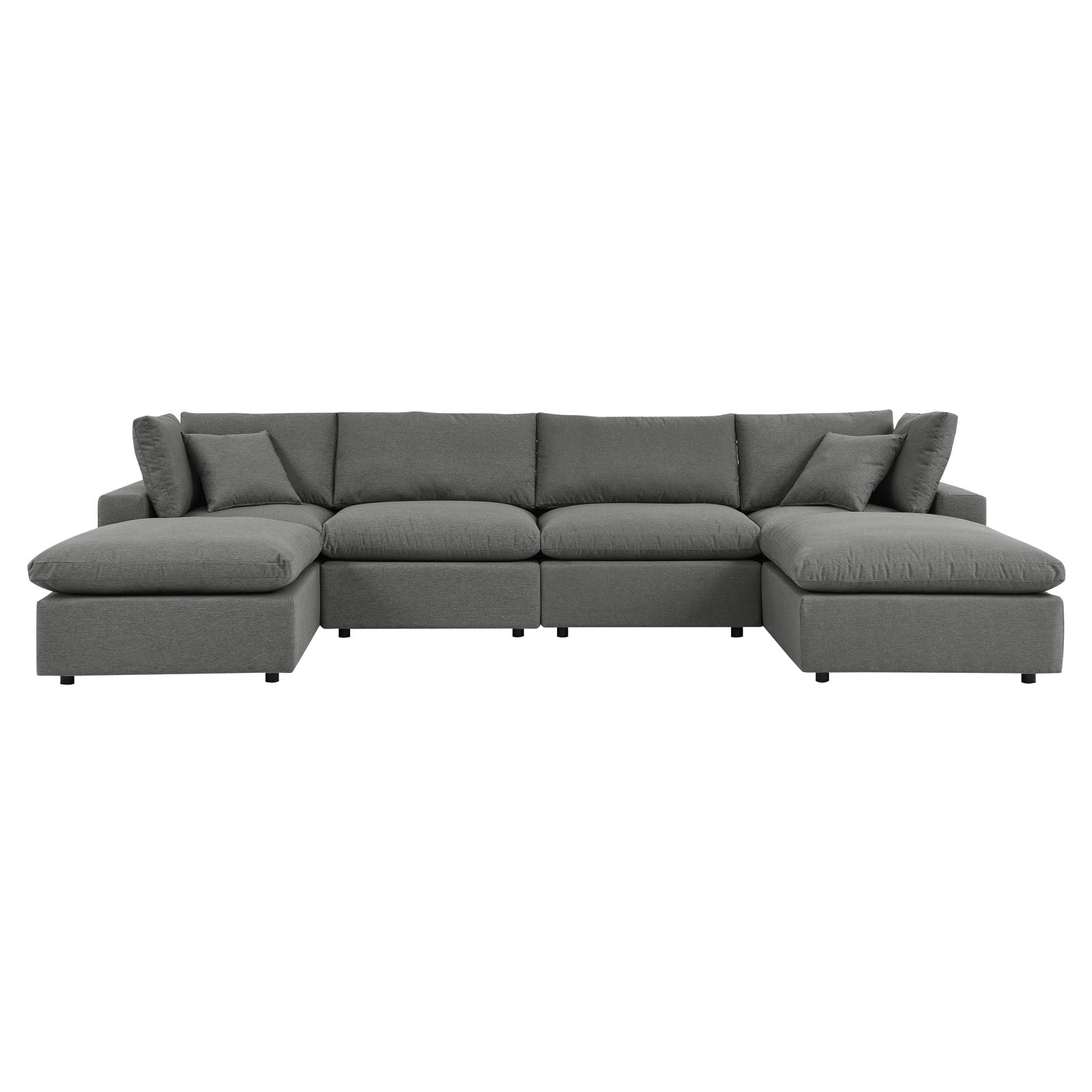 Modway Commix 6-Piece Outdoor Patio Sectional Sofa | Outdoor Sofas, Loveseats & Sectionals