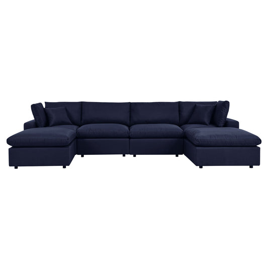 Modway Commix 6-Piece Outdoor Patio Sectional Sofa | Outdoor Sofas, Loveseats & Sectionals | 