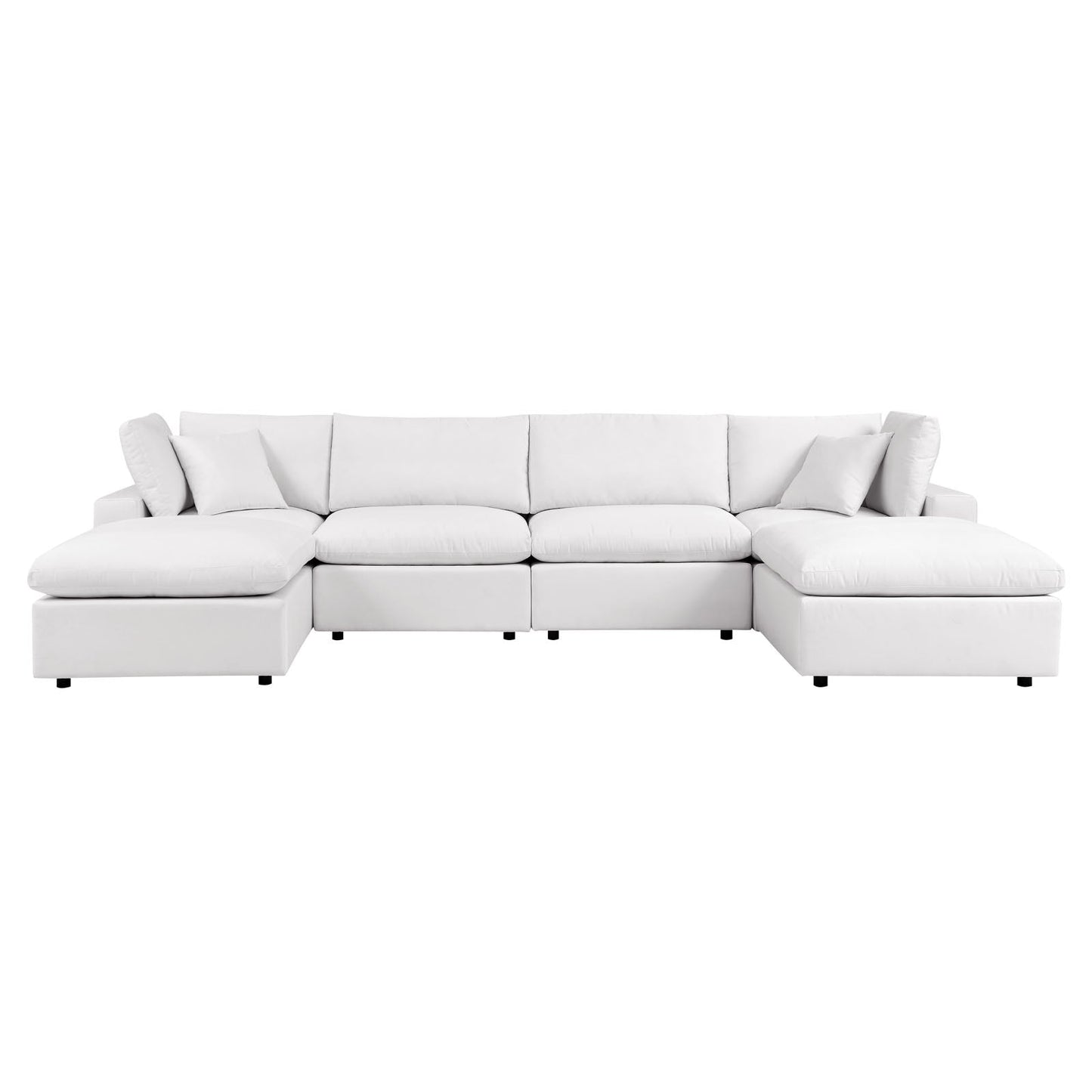 Modway Commix 6-Piece Outdoor Patio Sectional Sofa | Outdoor Sofas, Loveseats & Sectionals | 