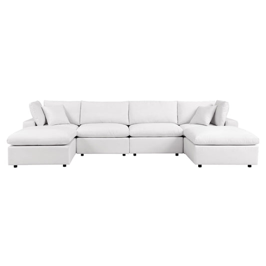 Modway Commix 6-Piece Outdoor Patio Sectional Sofa | Outdoor Sofas, Loveseats & Sectionals | 