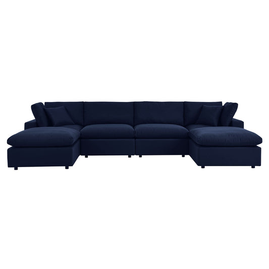 Modway Commix 6-Piece Sunbrella® Outdoor Patio Sectional Sofa | Outdoor Sofas, Loveseats & Sectionals