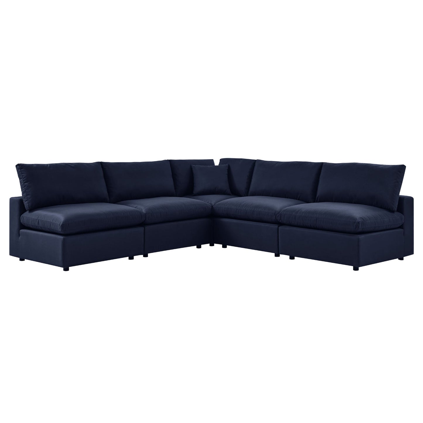 Modway Commix 5-Piece Outdoor Patio Sectional Sofa | Outdoor Sofas, Loveseats & Sectionals | 