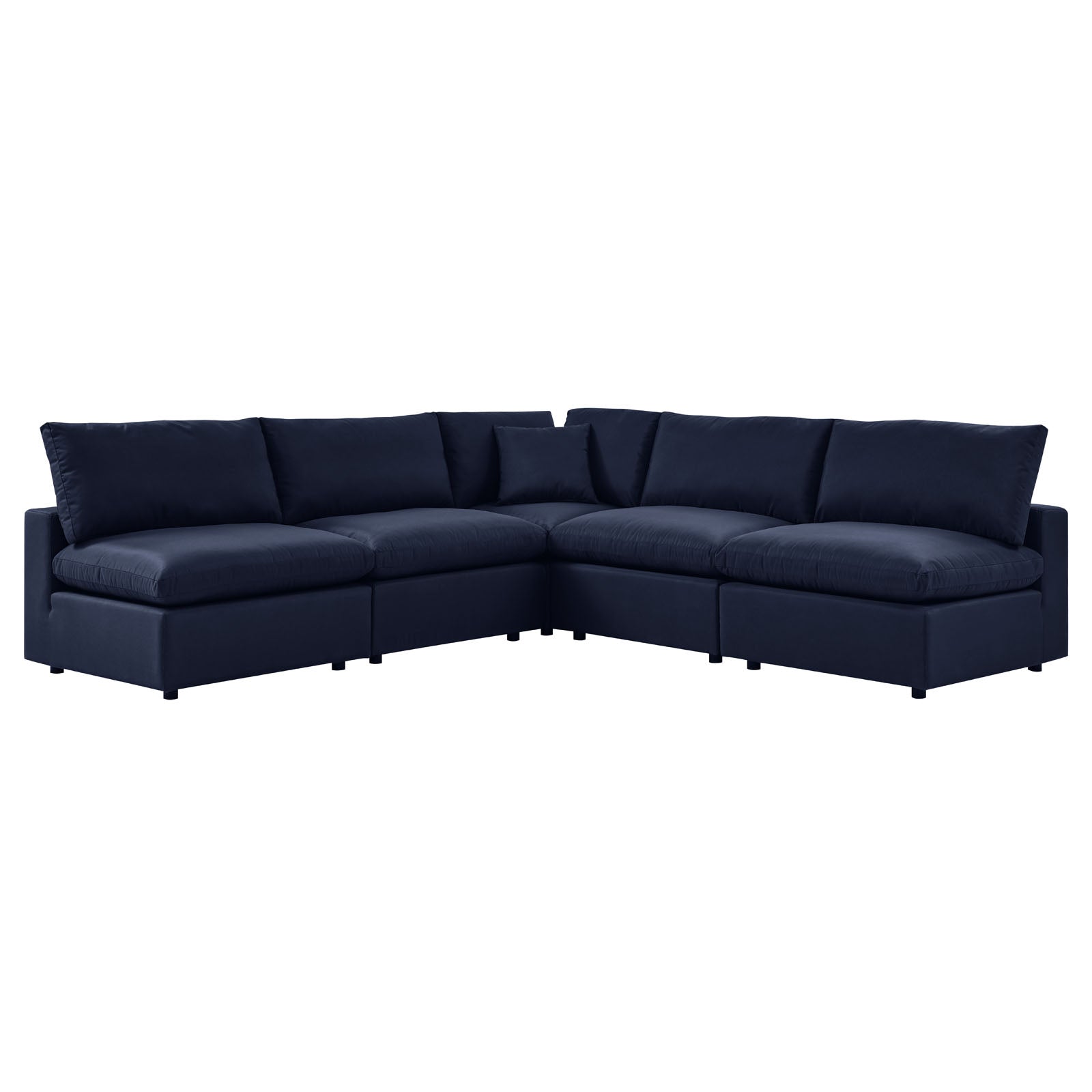 Modway Commix 5-Piece Outdoor Patio Sectional Sofa | Outdoor Sofas, Loveseats & Sectionals | 