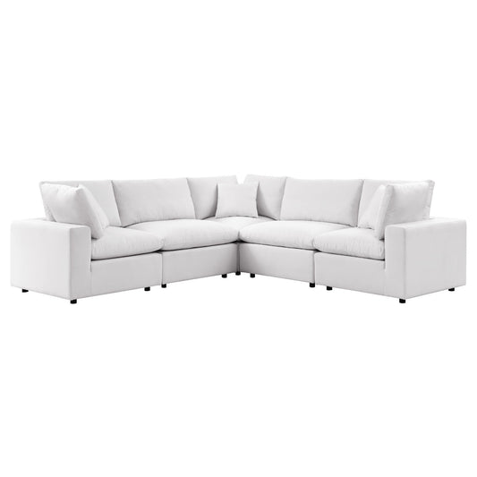 Modway Commix 5-Piece Outdoor Patio Sectional Sofa | Outdoor Sofas, Loveseats & Sectionals | 