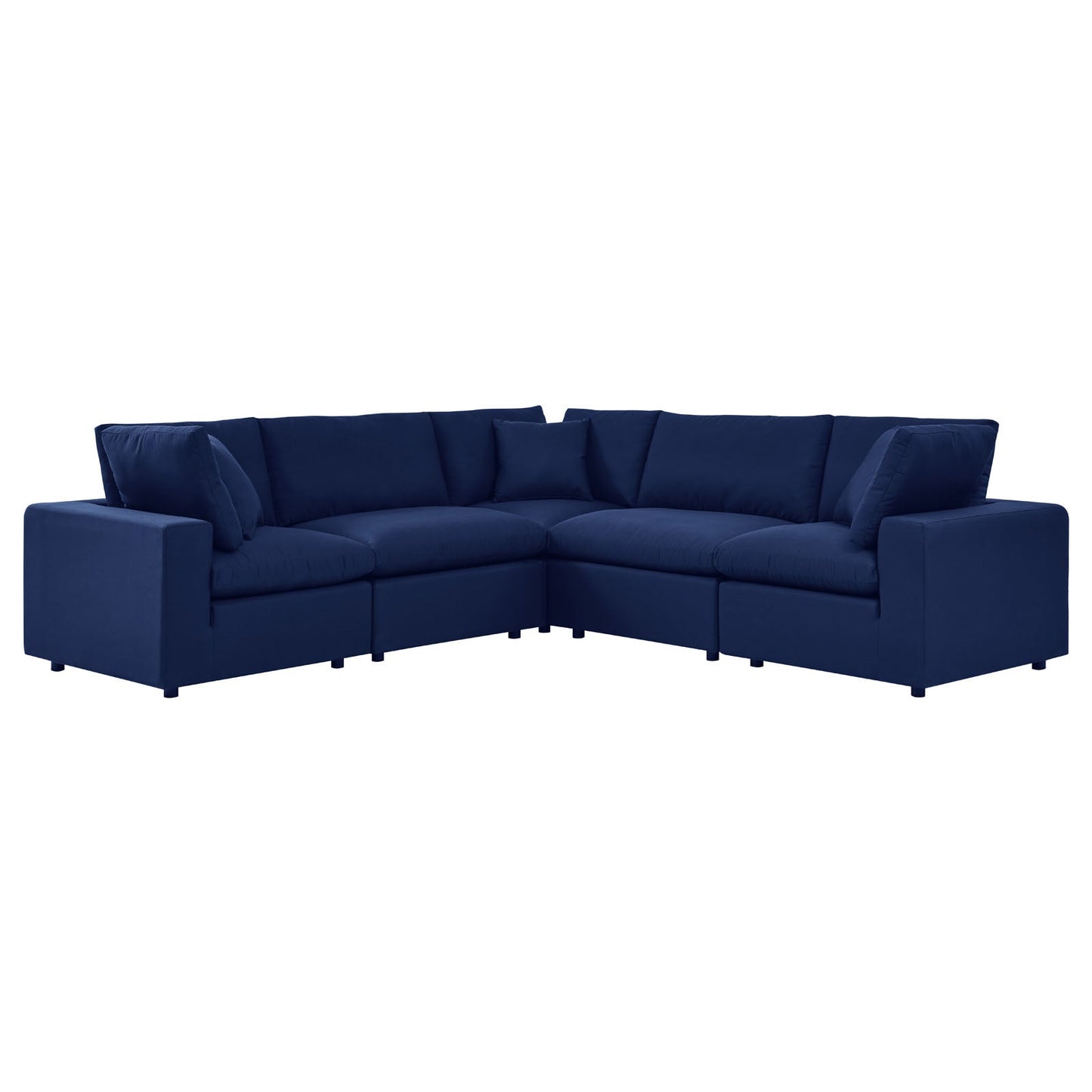 Modway Commix 5-Piece Sunbrella® Outdoor Patio Sectional Sofa | Outdoor Sofas, Loveseats & Sectionals