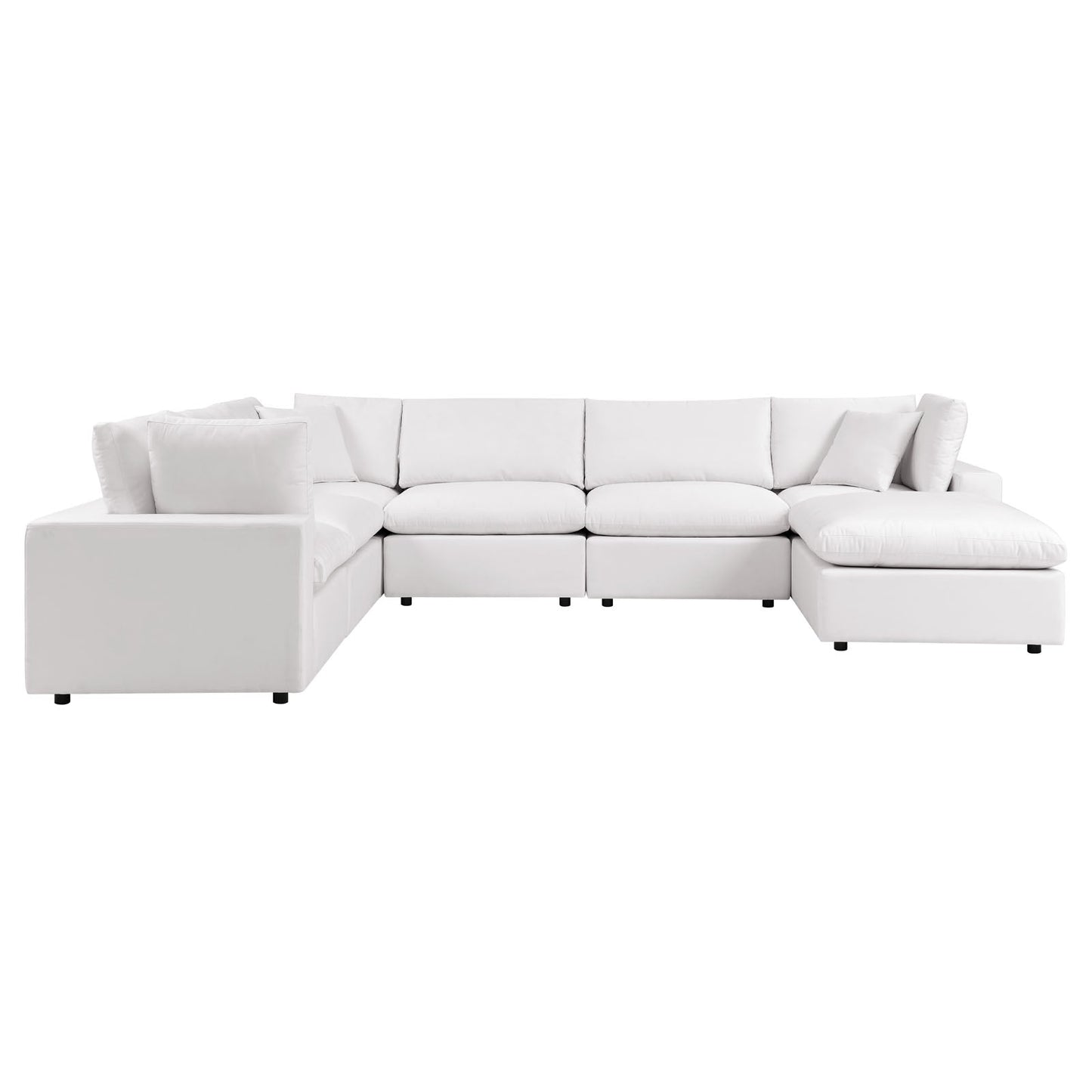 Modway Commix 7-Piece Outdoor Patio Sectional Sofa | Outdoor Sofas, Loveseats & Sectionals | 