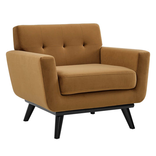 Engage Performance Velvet Armchair By Modway | Armchairs