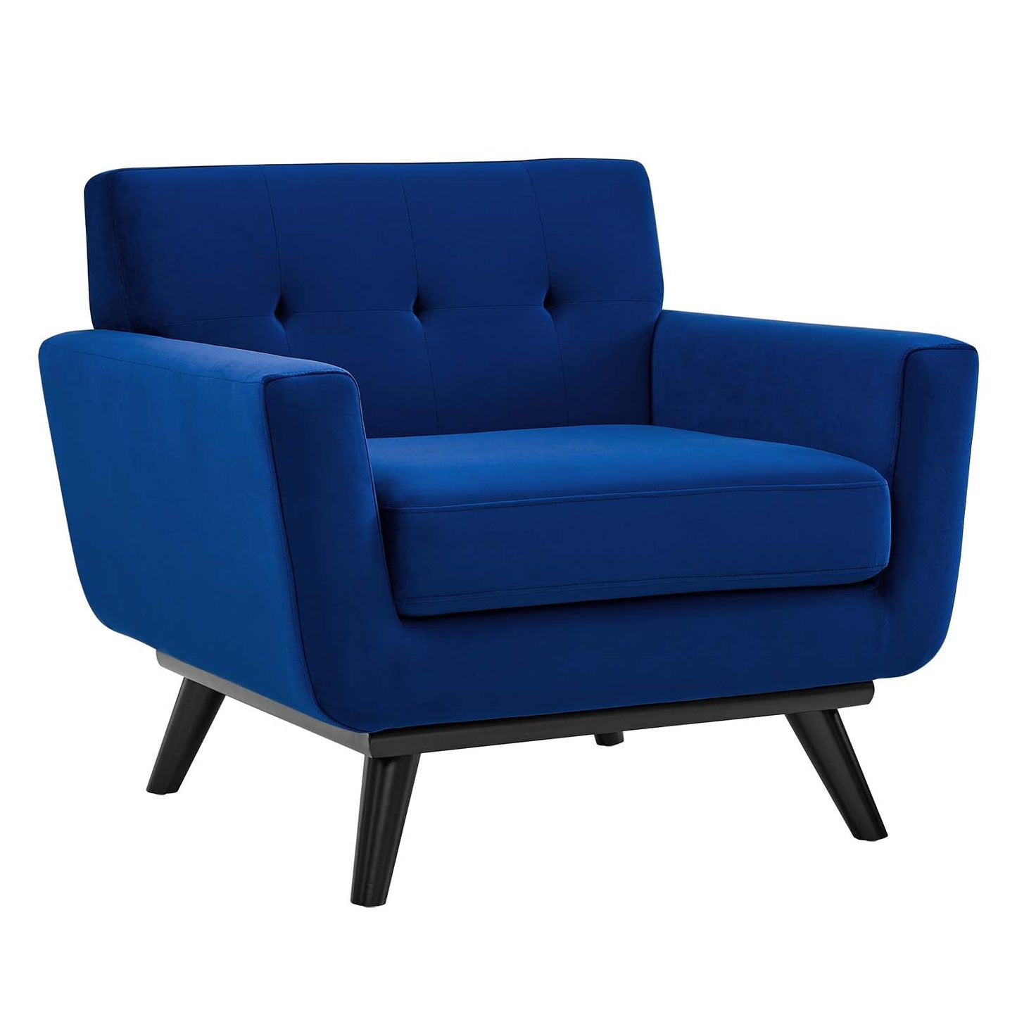 Engage Performance Velvet Armchair By Modway | Armchairs - 4