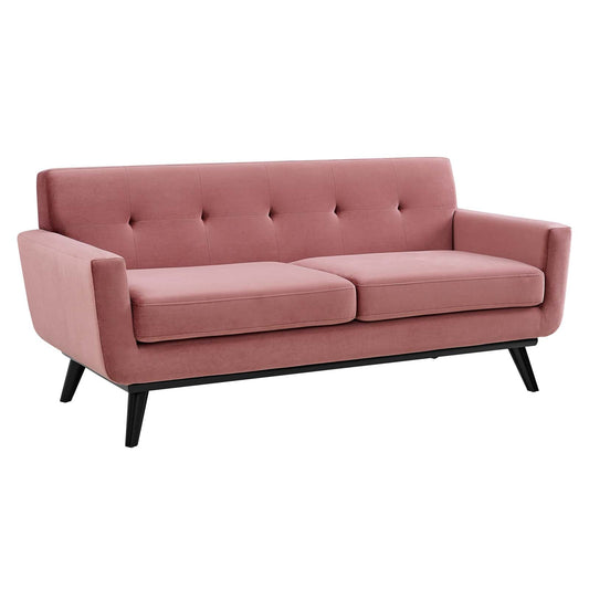 Engage Performance Velvet Loveseat By Modway | Loveseats - 2