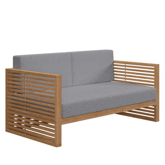 Carlsbad Teak Wood Outdoor Patio Loveseat By Modway - EEI-5605 | Outdoor Sofas, Loveseats & Sectionals