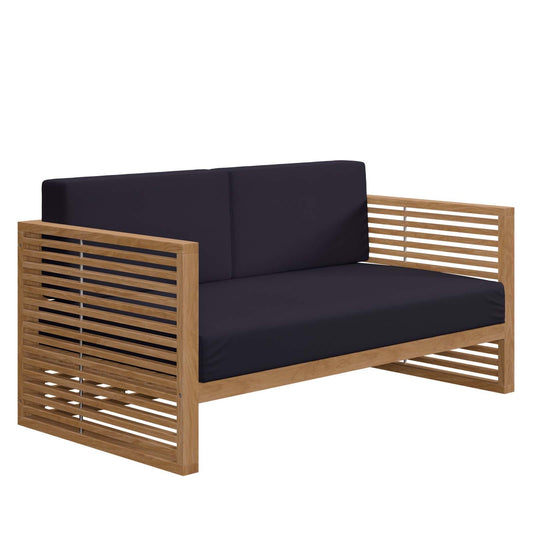 Carlsbad Teak Wood Outdoor Patio Loveseat By Modway - EEI-5605 | Outdoor Sofas, Loveseats & Sectionals - 2