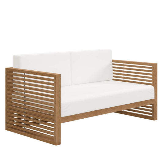 Carlsbad Teak Wood Outdoor Patio Loveseat By Modway - EEI-5605 | Outdoor Sofas, Loveseats & Sectionals - 3
