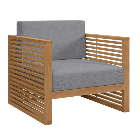 Carlsbad Teak Wood Outdoor Patio Armchair By Modway - EEI-5606 | Outdoor Chairs