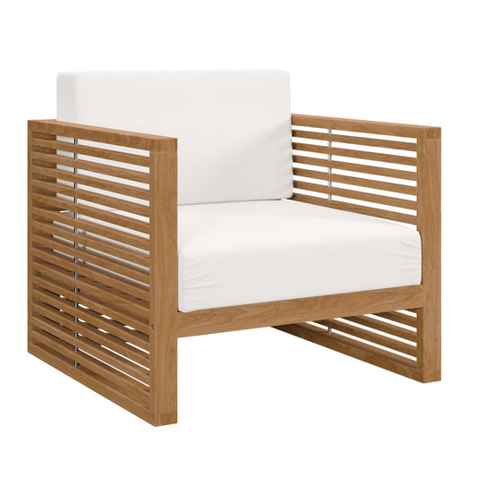 Carlsbad Teak Wood Outdoor Patio Armchair By Modway - EEI-5606 | Outdoor Chairs - 3