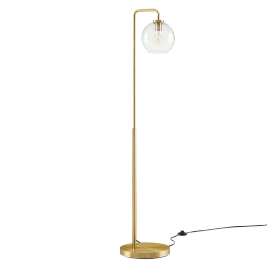 Silo Glass Globe Glass And Metal Floor Lamp By Modway - EEI-5616-BLK | Floor Lamps |  Modishstore - 2