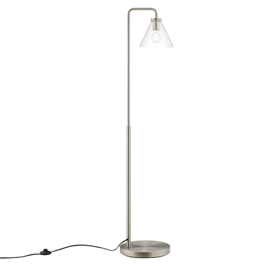 Element Transparent Glass Glass And Metal Floor Lamp By Modway - EEI-5618-BLK | Floor Lamps |  Modishstore - 3