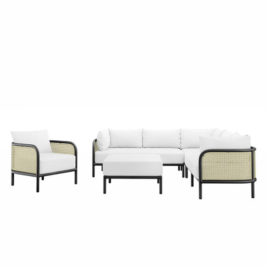 Hanalei Outdoor Patio 5-Piece Sectional By Modway - EEI-5634 | Outdoor Sofas, Loveseats & Sectionals
